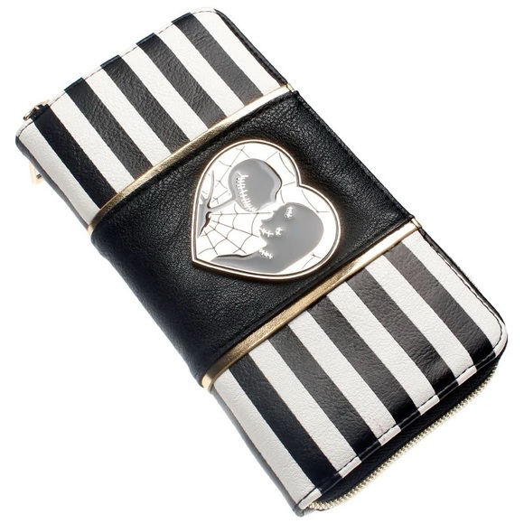 New Nightmare Before Christmas Jack & Sally Metal 💜 Wallet - Picture 3 of 7